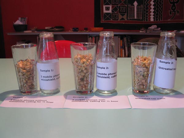 orgonite cellphone radiation experiment