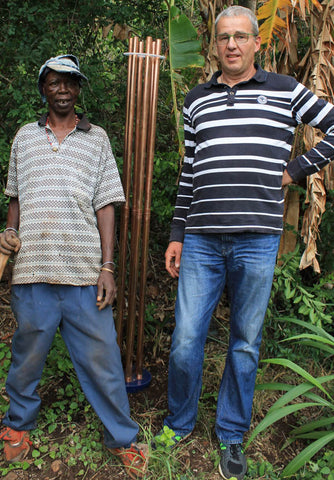 Setting up a Cloudbuster in Tsodilo, Botswana