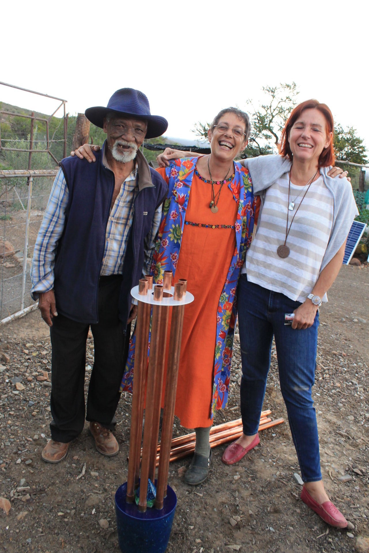 Oom Johannes and his new orgonite cloudbuster