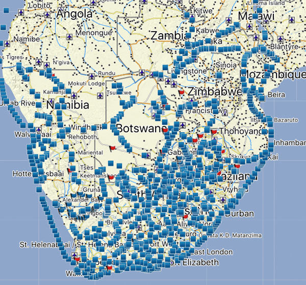 Orgone gifting in Southern Africa up to March 2018