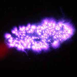 A distinct warm glow: the aura of copper orgonite