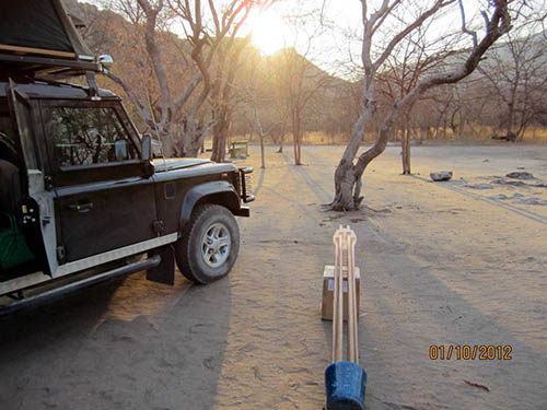 Setting up a Cloudbuster in Tsodilo, Botswana