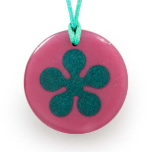 Pop Art Orgonite Pendant for Vitality and Creative Expression