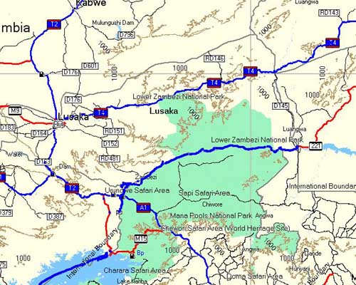 Orgonite Gifting Map - Lower Zambezi