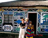 Esther Mahlungu receives some orgonite