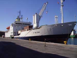 Orgonite cruiser of the unusual kind: Her Majesty's Royal Mail Ship St. Helena orgonite gifting vessel