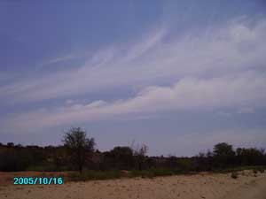 Cloud formation after orgonite