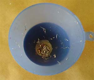 Make your own orgonite HHG: Nest for top crystal