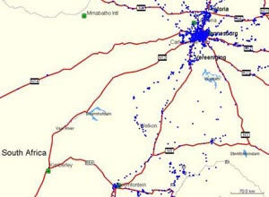 map showing the orgonite gifting situation befor the trip