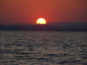 Sunset on Kariba water orgonite safari