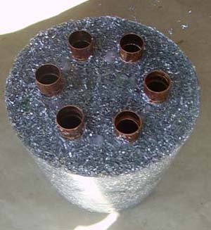 Raw orgonite cloud buster base