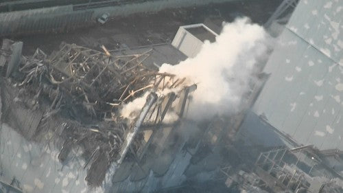 Steam coming out of No. 3 Nuclear reactor