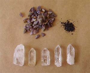 Make your own orgonite HHG: Our typical ingredients